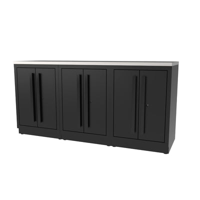6' Counter with (3) Base Cabinets: Six Foot Counter, Garage Workstation Ready