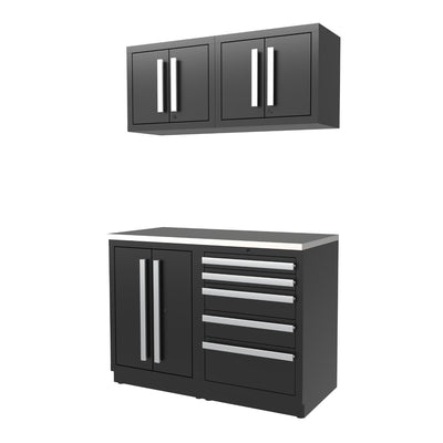 4' Starter Cabinets & Backsplash: Four Foot Garage, Instant Workspace Solution